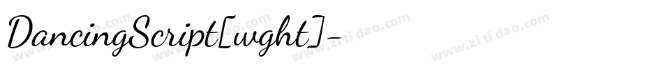 DancingScript[wght]字体转换